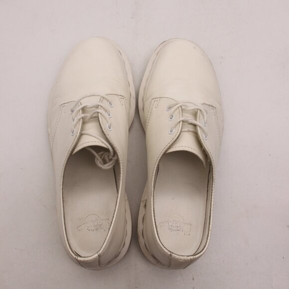 Doc Dr Martens 1461 Mono White Men\'s 7 Women\'s 8 Smooth Leather Oxford 3 Eye